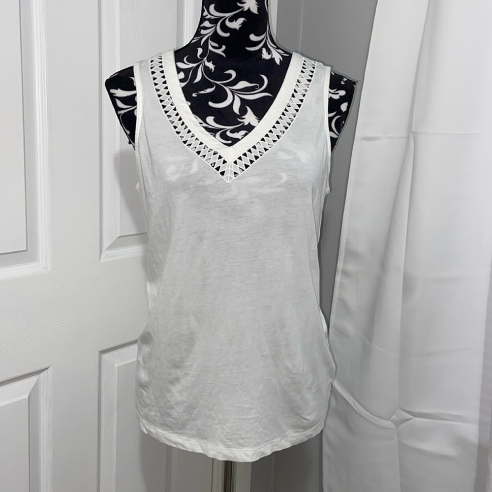 Banana Republic geometric cutout tank sz S